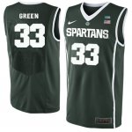 Men Michigan State Spartans NCAA #33 Johnny Green Green Authentic Nike 2019-20 Stitched College Basketball Jersey EA32Q61CX